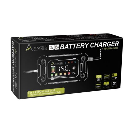 Cargador - Mantenedor de Baterías 12V-15A