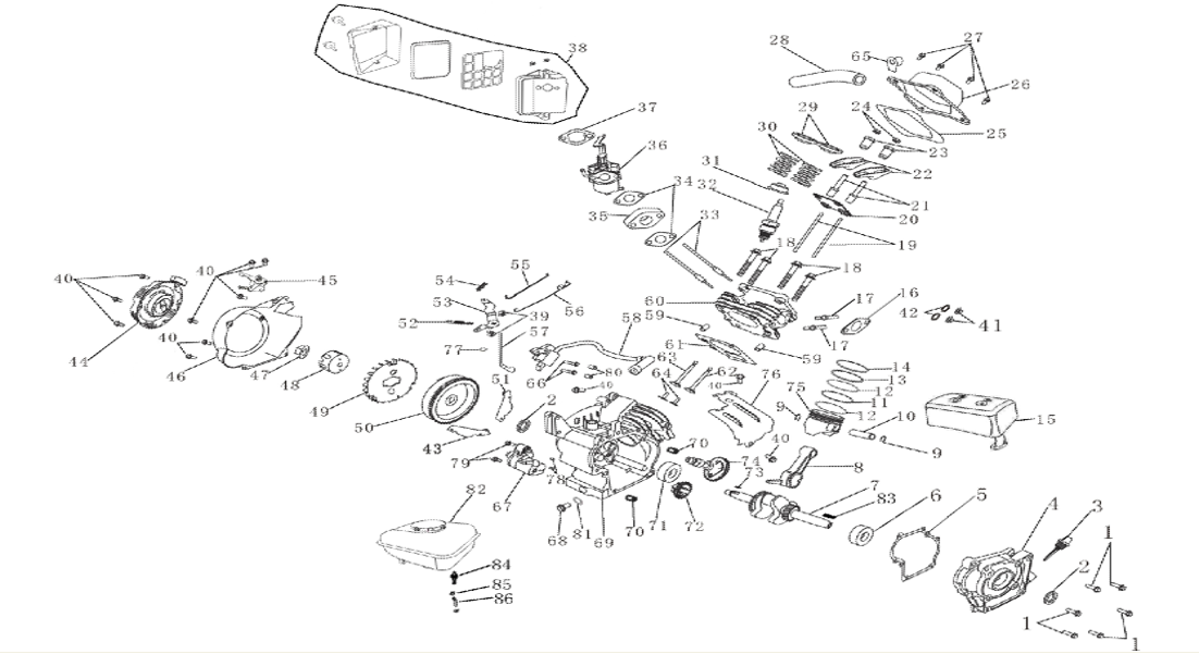 ΑΝΤΑΛΛΑΚΤΙΚΑ ΚΙΝΗΤΗΡΑ 2.6HP